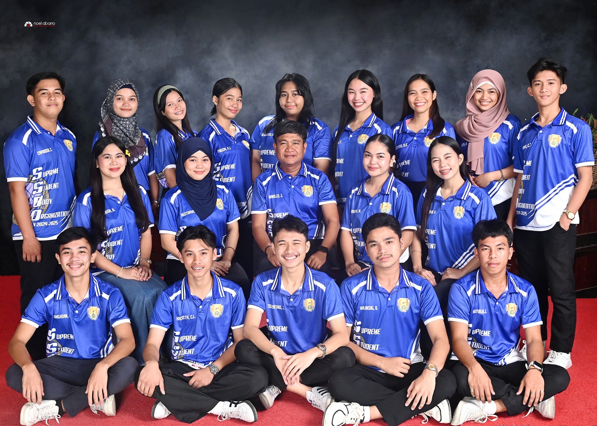 Teacher with students